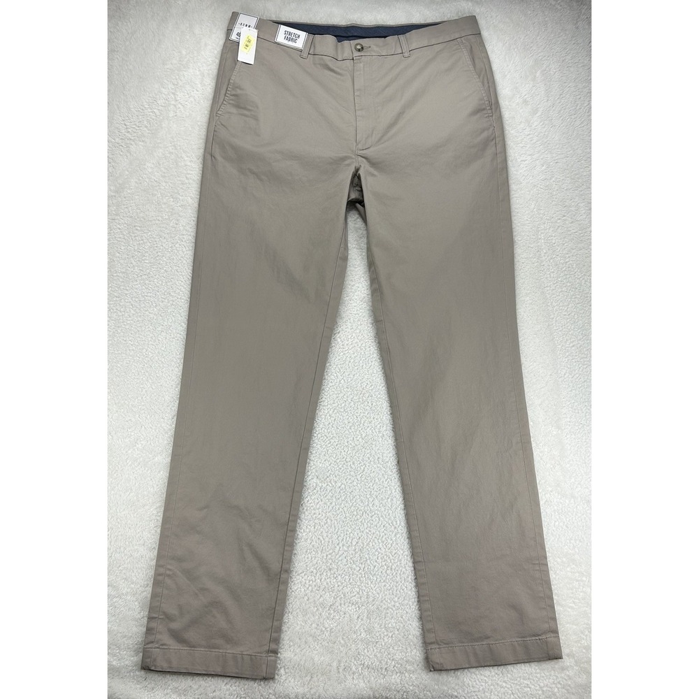 ROWM‎ Pants Mens 40x36 Khaki Beige Straight Leg Cotton Chino Classic Stretch